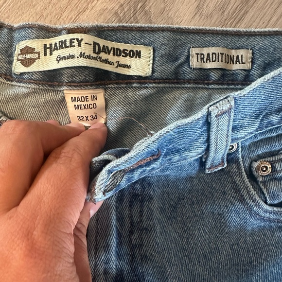 Harley-Davidson Men's Blue Straight Jeans - Picture 5 of 7